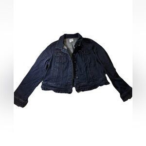 Elle Black Jean Jacket Classic Denim Style‎
